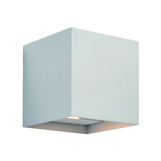 Saxby Glover cct - Outdoor Up Down Wall 2 Light Wall IP44 5W Matt White Paint