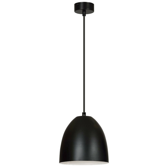 Emibig Lenox Black/White Dome Pendant Ceiling Light 1x E27