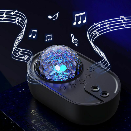 Bearsu - Starry Sky Projector, led Starry Sky Projector, Starry Sky Ceiling Projector Night Light Kids Adults Built-in White Noise, Bluetooth