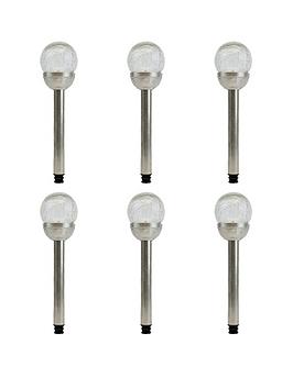 Gardenwize Crackle Ball Lights (Set Of 6)