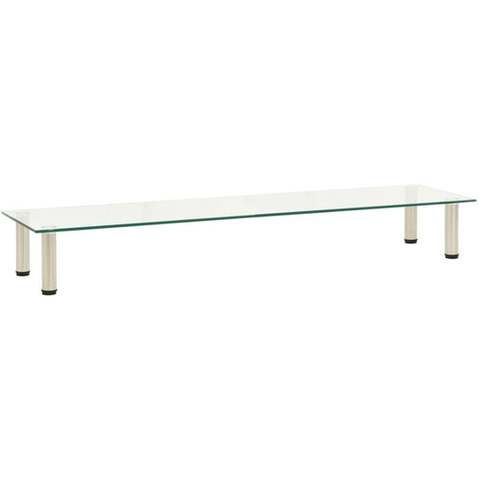 Tv Stand Transparent 140x35x17 cm Tempered Glass