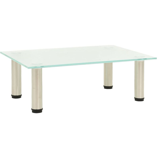 Tv Stand Frosted 40x35x17 cm Tempered Glass Vidaxl Transparent