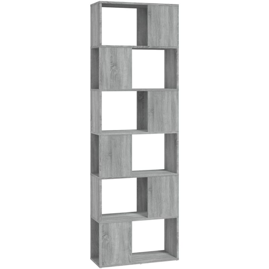 Vidaxl - Book Cabinet/Room Divider Grey Sonoma 60x24x186 cm Grey