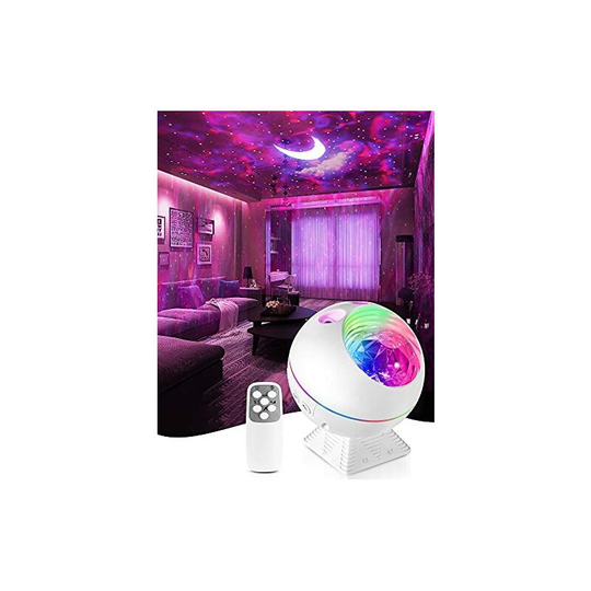 Starry Sky Projector, led Night Light for Kids, Galaxy Ocean Light Projector Adjustable Brightness/Remote Control/Voice Control Timer
