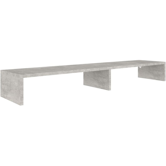 Monitor Stand Concrete Grey 110x23.5x12 cm Engineered Wood Vidaxl Grey