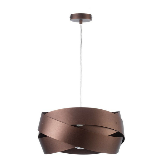 Onli Abbraccio Cylindrical Pendant Ceiling Light, Dark Brown