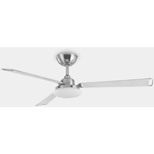 Leds C4 Calima 3 Blade 126cm Ceiling Fan with Light For Life led Light Satin Nickel, White