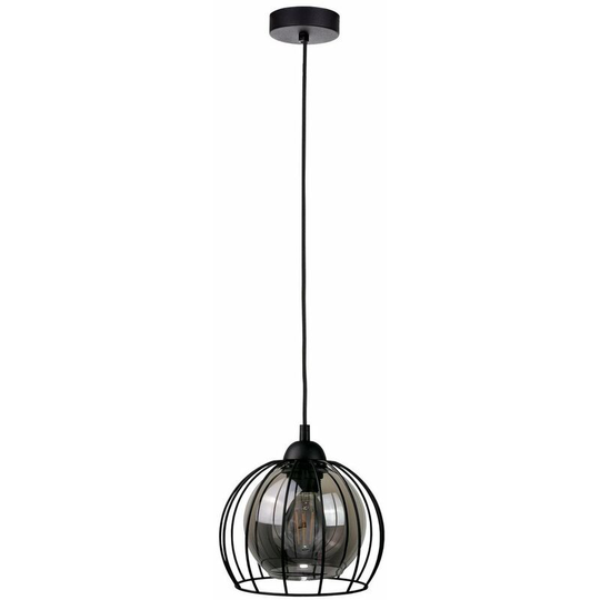 Keter Solo Dome Pendant Ceiling Light Black, 20cm, 1x E27
