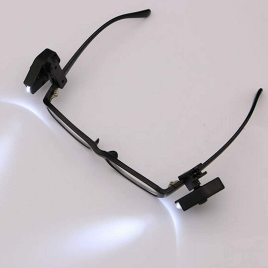 Aougo - Pack Mini Reading Lights, Clip-on Lights led Clip-on Lights for Night Reading Glasses Fishing Maintenance Equipment