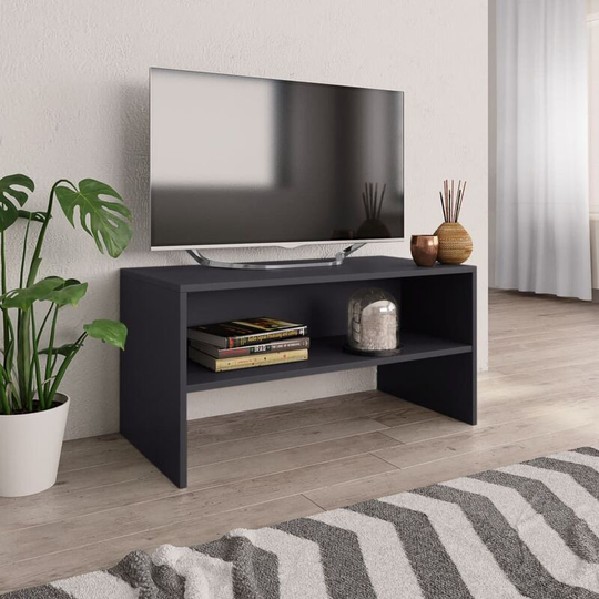 TV Cabinet Grey 80x40x40 cm Chipboard - Grey