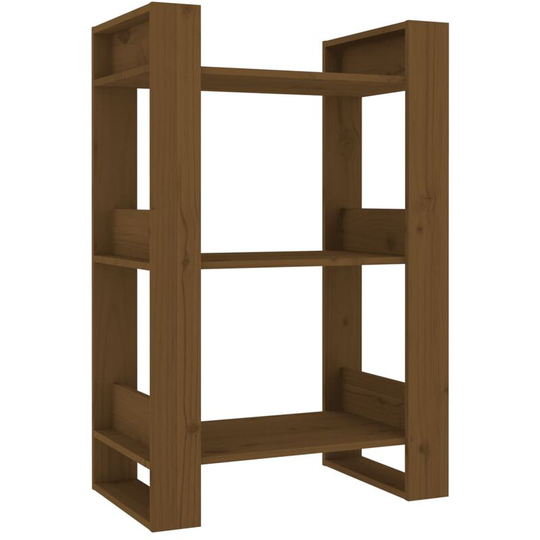 Book Cabinet/Room Divider Honey Brown 60x35x91 cm Solid Wood Vidaxl Brown