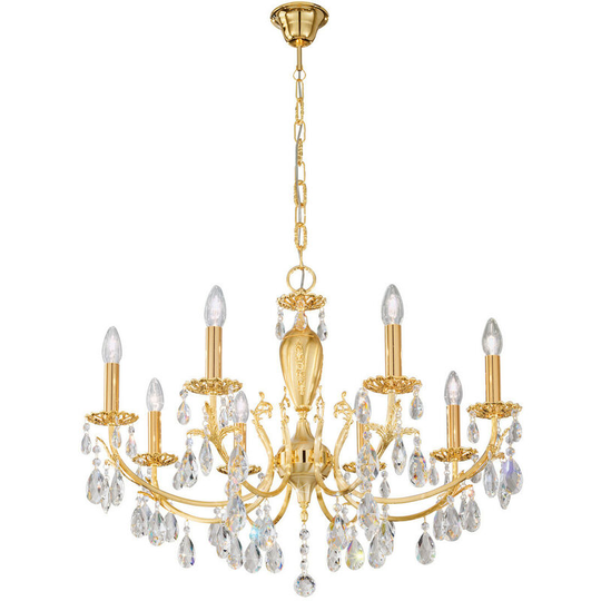 Kolarz Lighting - Kolarz Victoria 2 Multi Arm Chandeliers 8 Light 24 Carat Gold
