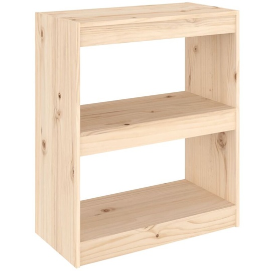 Book Cabinet/Room Divider 60x30x71.5 cm Solid Wood Pine Vidaxl Brown