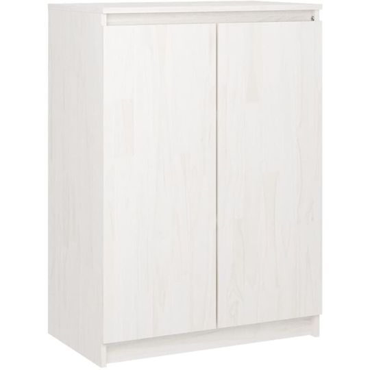 Sideboard White 60x36x84 cm Solid Pinewood Vidaxl White