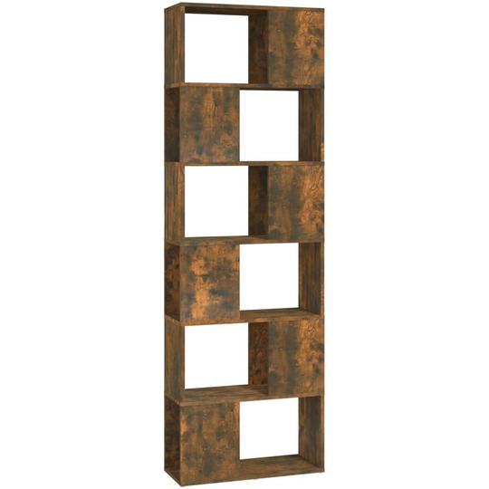 Vidaxl - Book Cabinet/Room Divider Smoked Oak 60x24x186 cm Brown