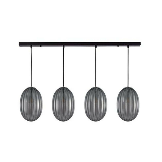 Larissa Lighting - Larissa Rhodes Ceiling Pendant Bar Light 4x E14 Max 7W Black