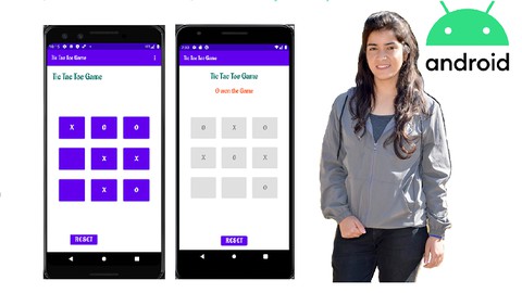Tic Tac Toe Game in Kotlin, Android app development Studio