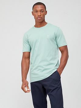 BOSS Tales Small Logo T-shirt - Light Green, Light Green, Size S, Men