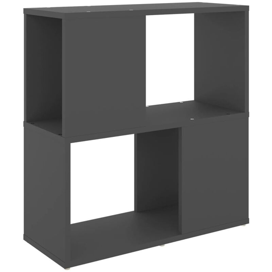 Book Cabinet Grey 60x24x63 cm Engineered Wood Vidaxl Grey