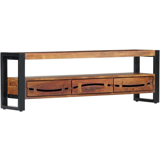 Hommoo - tv Cabinet 140x30x45 cm Solid Acacia Wood VD13588