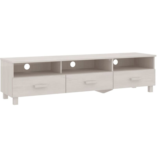 Vidaxl - tv Cabinet White 158x40x40 cm Solid Wood Pine White
