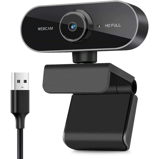 Briday - 1080P hd Webcam with Microphone, Laptop Desktop Computer usb 2.0 Full hd Web Camera for Video Chat and Recording, Study, Conferencing, Full