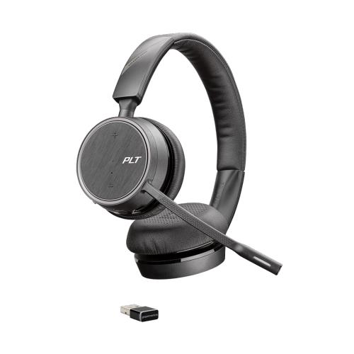 POLY Voyager 4220 UC Headset Wireless Head-band Office/Call center Bluetooth Black