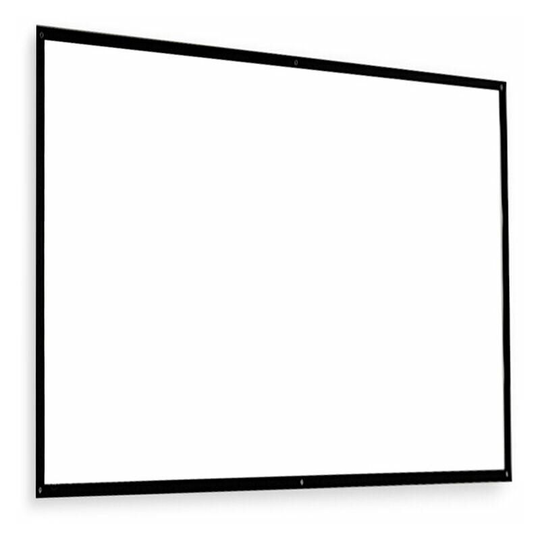 Bearsu - 120 Inch Projector Screen 16:9 hd Foldable Portable Projector Screen Anti-Wrinkle Front Rear Projection Screen for Home Theater Indoor