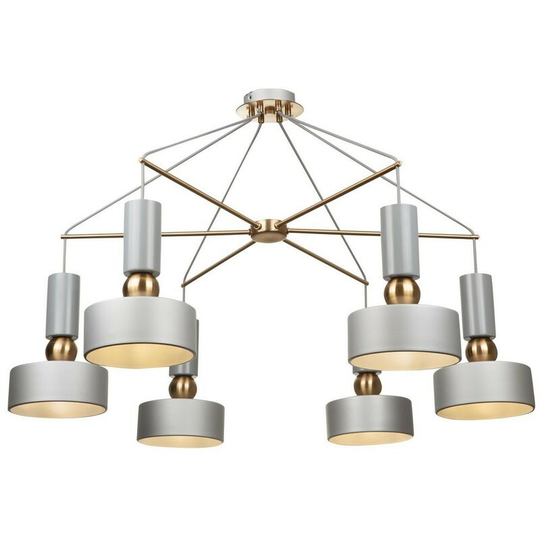 Maytoni Lighting - Void Ceiling Pendant Lamp Grey, 6 Light, E14