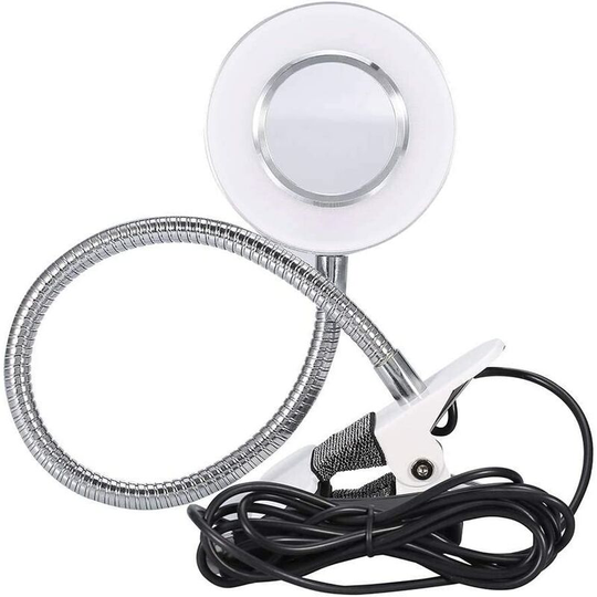 Aougo - Desk Lamp Clip on 360° Flexible Gooseneck Cold Light led usb Clip Tattoo Light Permanent Eyebrow Tattoo Lamp Reading Skincare Manicure Eyelash