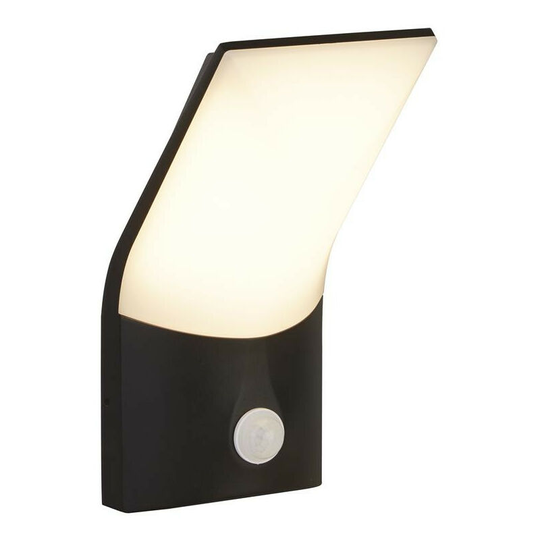 Searchlight Lighting - Searchlight Copenhagen Outdoor 1 Light led Wall Light, Pir Sensor, Die Cast, Opal Shade IP54 3000K