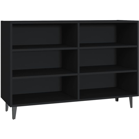 Sideboard Black 103.5x35x70 cm Engineered Wood Vidaxl Black
