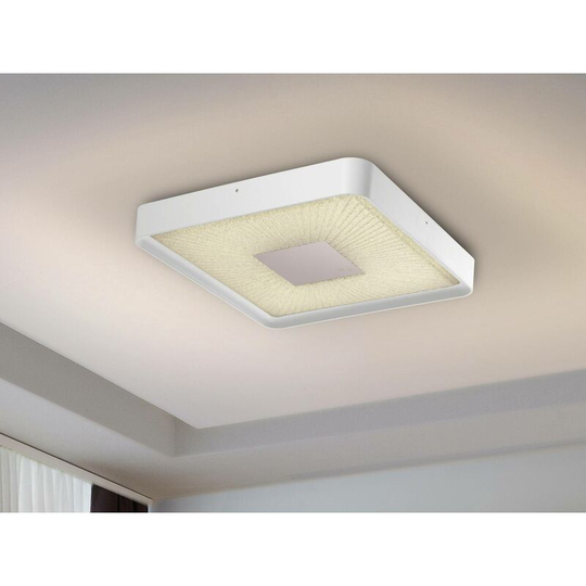 Schuller Sunny - Integrated led Flush Ceiling Light with Remote Control White