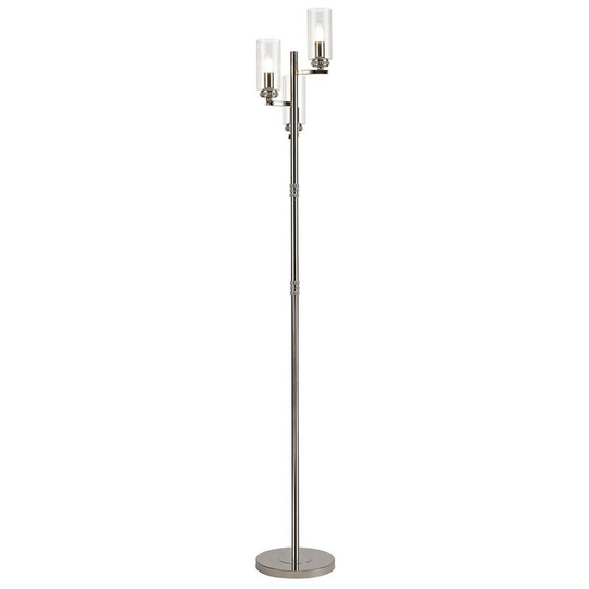 Floor Lamp, 3 x E14, Polished Nickel - Luminosa Lighting