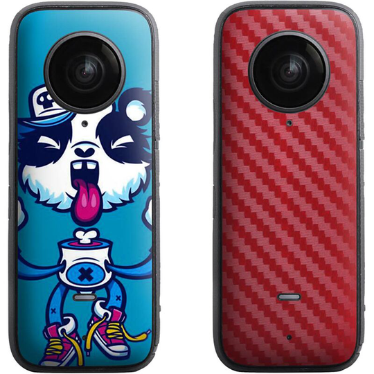 Asupermall - Compatible with Insta360 one X2 Camera Protector Sticker pvc Protective Film Waterproof Decal Skin Sticker,Multicolor,Set 1 panda and