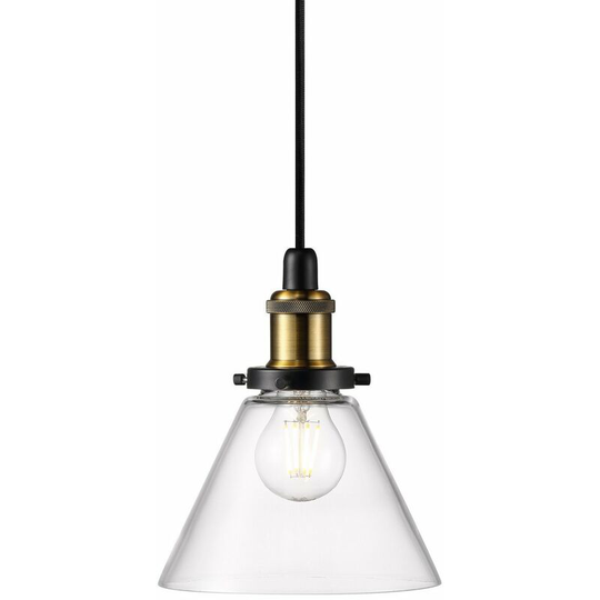 Nordlux Disa Dome Pendant Ceiling Light Clear Glass, E27