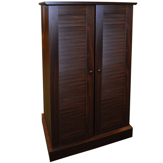 Techstyle Victoria 600 Cd / 250 Dvd / Blu-ray Multimedia Storage Cabinet Walnut