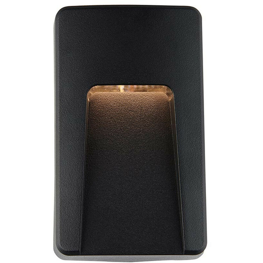 Saxby Severus cct led Outdoor Surface Mounted Wall Guide Light Black 3000/4000/6500K IP65