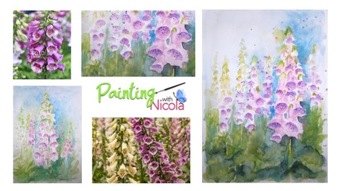 Paint WET into WET in watercolors. Loosen up & paint boldly.