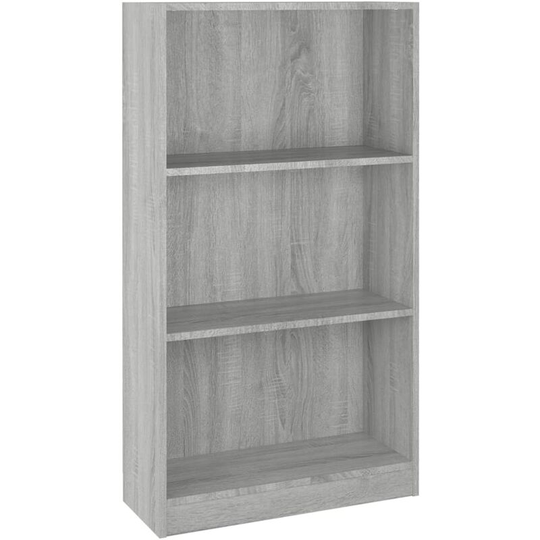 Book Cabinet Grey Sonoma 60x24x109 cm Engineered Wood Vidaxl Grey