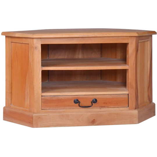 Corner tv Cabinet 80x40x49 cm Solid Wood Mahogany Vidaxl Brown