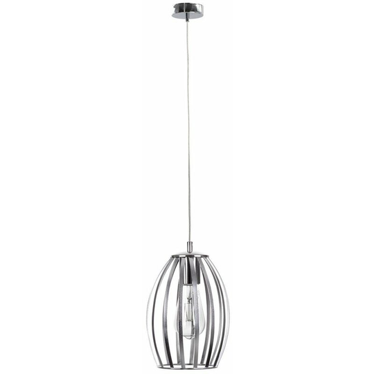 Keter Saya Wire Frame Pendant Ceiling Light Grey, 20cm, 1x E27