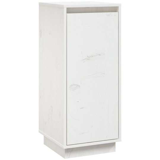 Sideboard White 31.5x34x75 cm Solid Wood Pine Vidaxl White