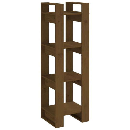 Book Cabinet/Room Divider Honey Brown 41x35x125 cm Solid Wood Vidaxl Brown