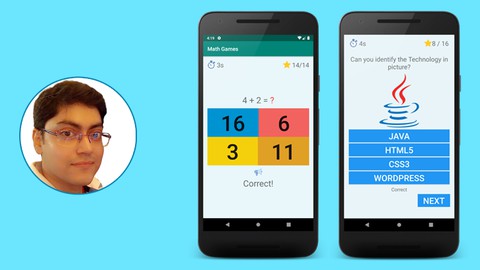 Android Game Development: Build Math based Game + Quiz App