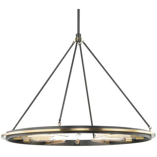 Chambers 12 Light Pendant Aged Brass