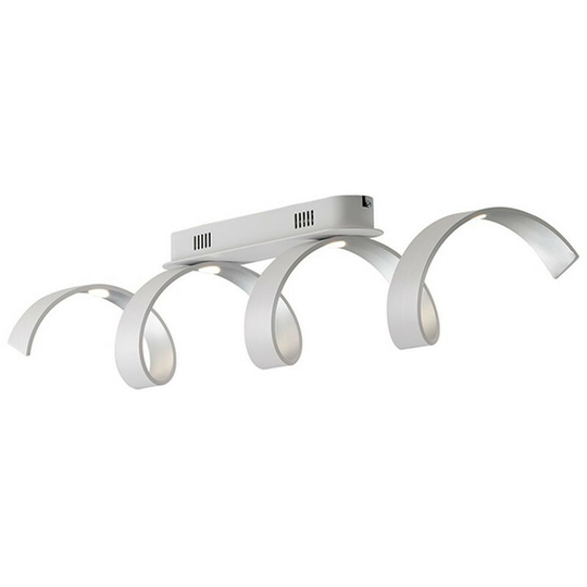 Fan Europe helix led Swirl Semi Flush Light White, Silver 1600lm 3000K 80x18x13.5cm
