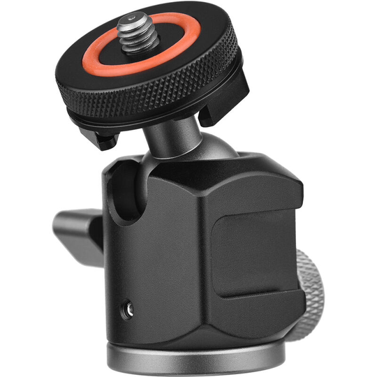 2-in-1 360¡ã Rotatable Dual Use Ball Head Cold Shoe Mount Mini Ball Head with 1/4 Screw Extra Cold Shoe Mount for Camera Phone Holder Tripod