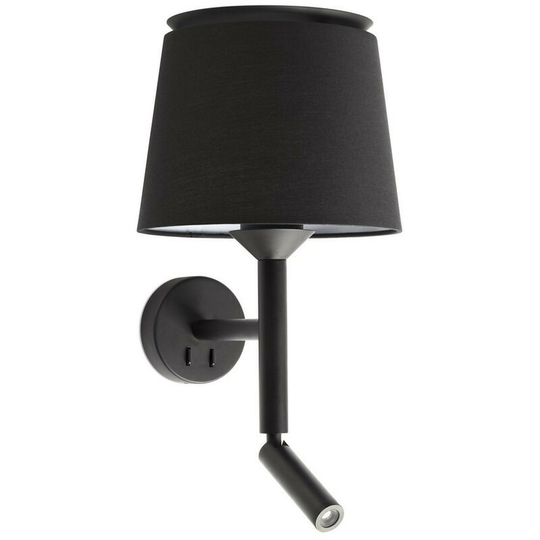 Faro SAVOY - Reading Light Wall Light Black, E27