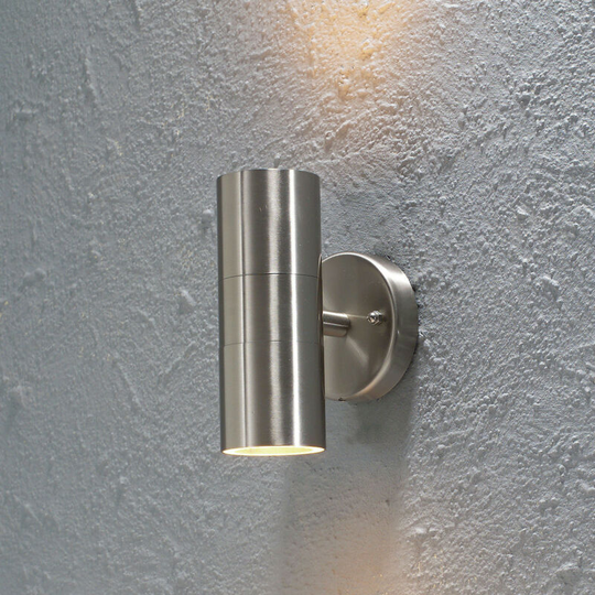 Konstsmide Modena Outdoor Modern Up Down Light Stainless Steel, IP44